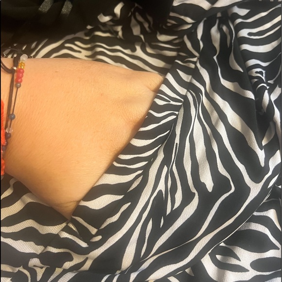 Glamour zebra print ITY shift dress size 14W - Picture 3 of 5